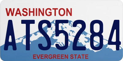 WA license plate ATS5284