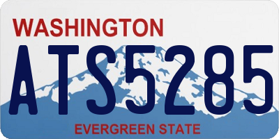WA license plate ATS5285