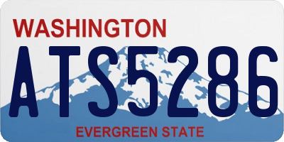 WA license plate ATS5286