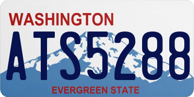 WA license plate ATS5288