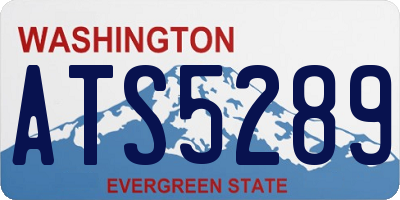 WA license plate ATS5289