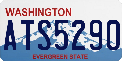 WA license plate ATS5290