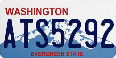 WA license plate ATS5292