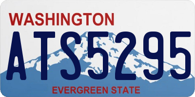 WA license plate ATS5295