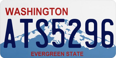 WA license plate ATS5296