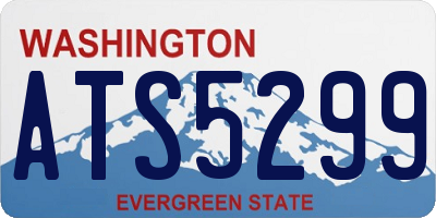 WA license plate ATS5299