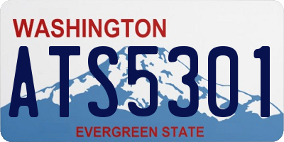 WA license plate ATS5301