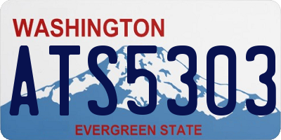 WA license plate ATS5303