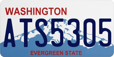 WA license plate ATS5305