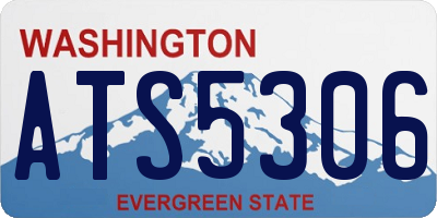 WA license plate ATS5306