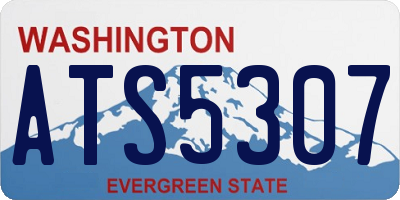 WA license plate ATS5307