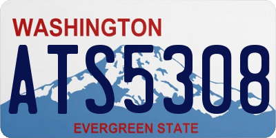 WA license plate ATS5308