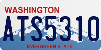 WA license plate ATS5310