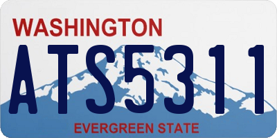 WA license plate ATS5311