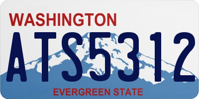 WA license plate ATS5312