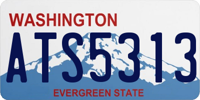 WA license plate ATS5313