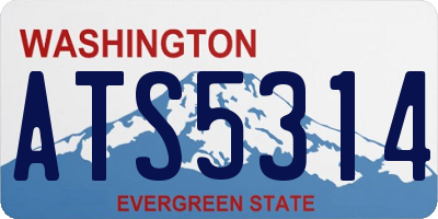WA license plate ATS5314