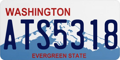 WA license plate ATS5318