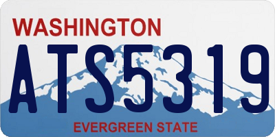 WA license plate ATS5319