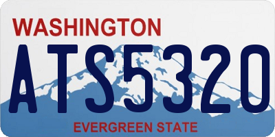 WA license plate ATS5320
