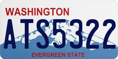 WA license plate ATS5322