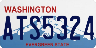 WA license plate ATS5324