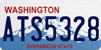 WA license plate ATS5328