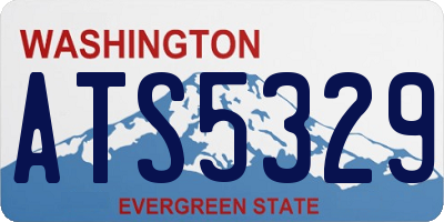WA license plate ATS5329
