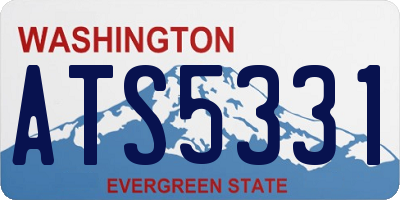 WA license plate ATS5331