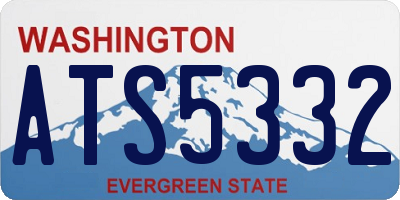 WA license plate ATS5332