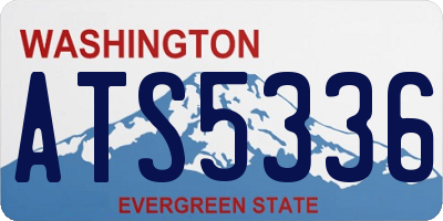 WA license plate ATS5336