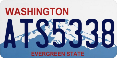 WA license plate ATS5338