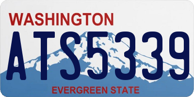 WA license plate ATS5339