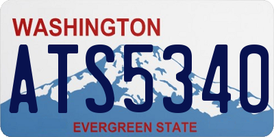 WA license plate ATS5340