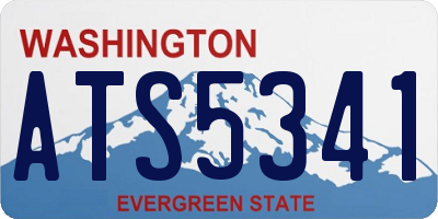 WA license plate ATS5341