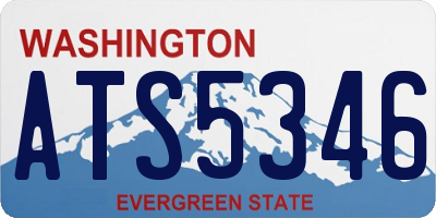 WA license plate ATS5346