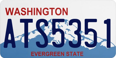 WA license plate ATS5351