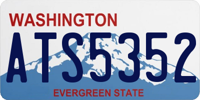 WA license plate ATS5352