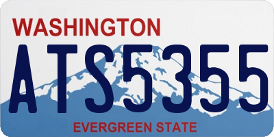 WA license plate ATS5355