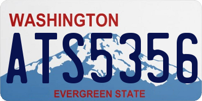 WA license plate ATS5356