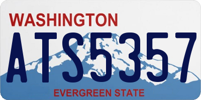 WA license plate ATS5357