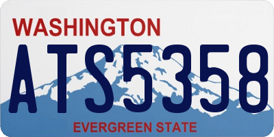 WA license plate ATS5358