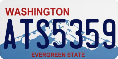 WA license plate ATS5359