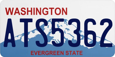 WA license plate ATS5362