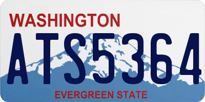 WA license plate ATS5364