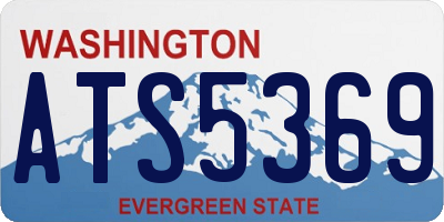 WA license plate ATS5369