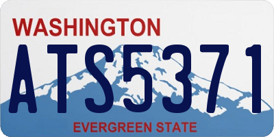 WA license plate ATS5371