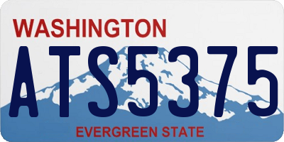 WA license plate ATS5375