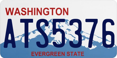 WA license plate ATS5376