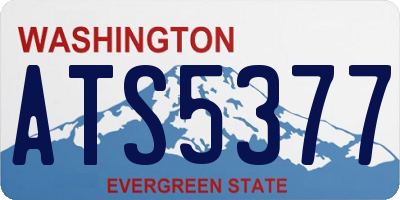WA license plate ATS5377